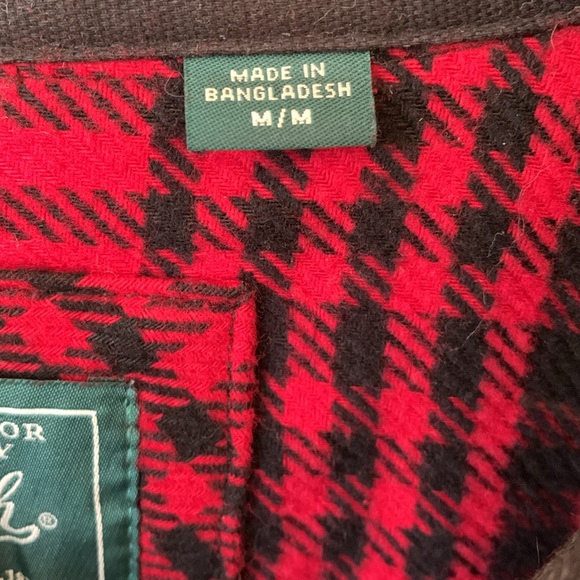 WOOLRICH COTTON HEAVYWEIGHT BRAWNY BUFFALO PLAID FLANNEL SHACKET UNISEX SIZE M - Picture 4 of 10